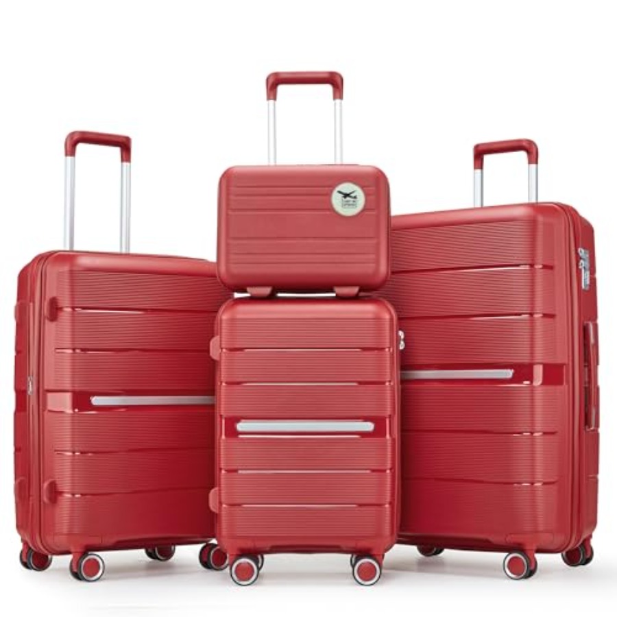 Expandable Hard Shell Luggage Set - Juego de Maletas Expandibles de 4