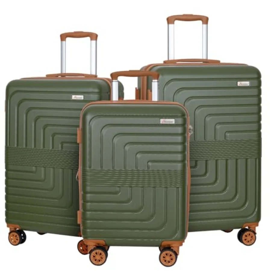 Expandable Hard Shell Luggage Set - Juego de maletas expandibles de 3