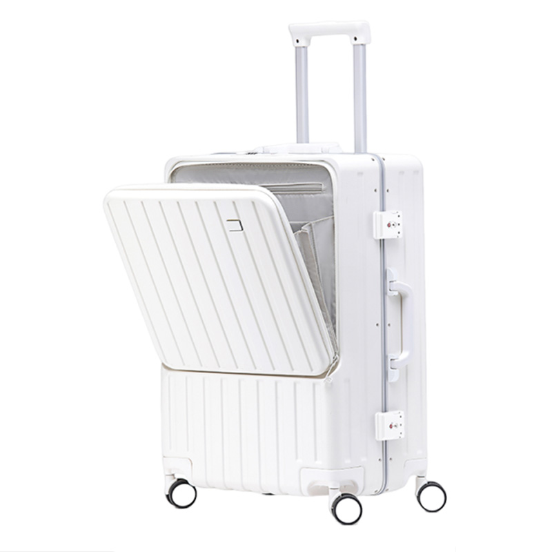 Aluminum Frame Carry On Luggage - Equipaje multifuncional con apertura frontal de