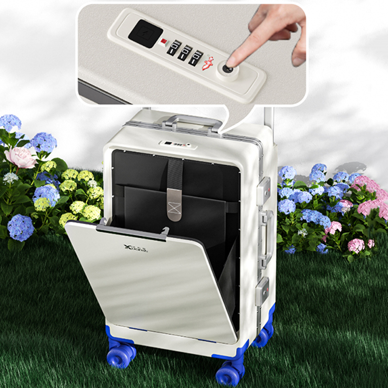 Equipaje con apertura frontal, - Aluminum Frame Carry On Luggage reseña y precio