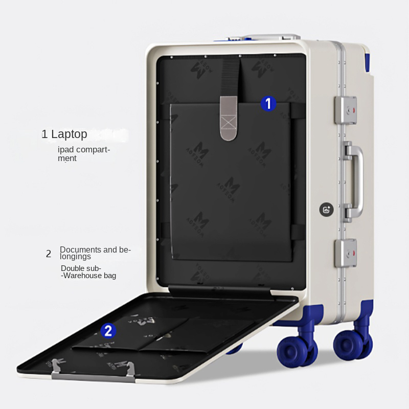 Equipaje con apertura frontal, - Aluminum Frame Carry On Luggage reseña y precio