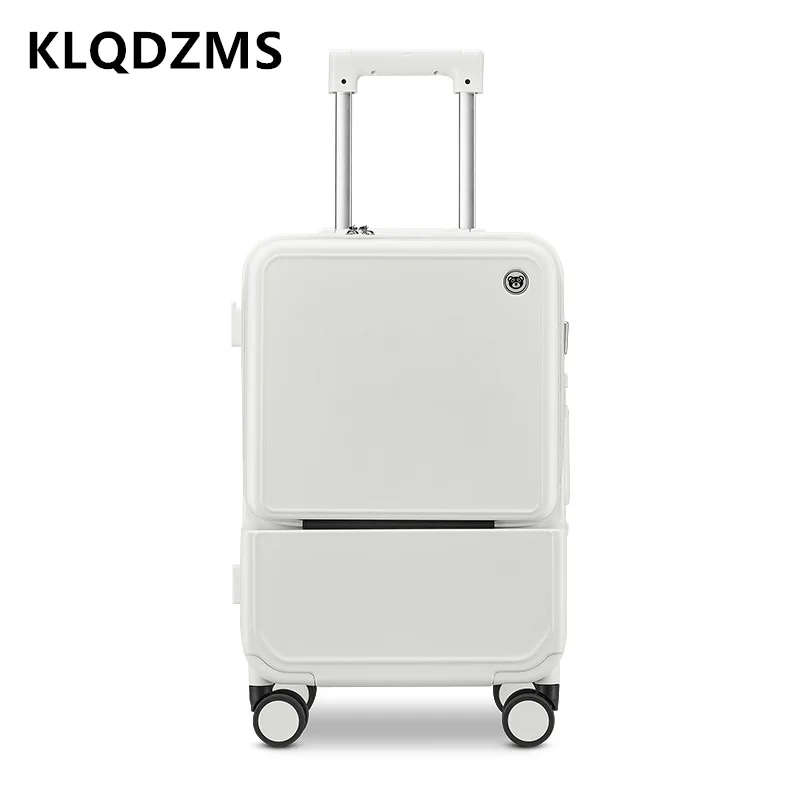 KLQDZMS-maleta con marco de al - Front Opening Laptop Luggage 24 Inch reseña y precio