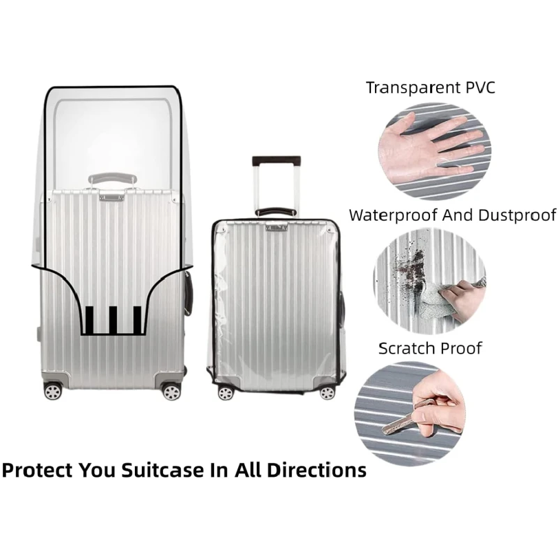 Nueva Funda Protectora Transpa - Waterproof Suitcase Cover Protector reseña y precio