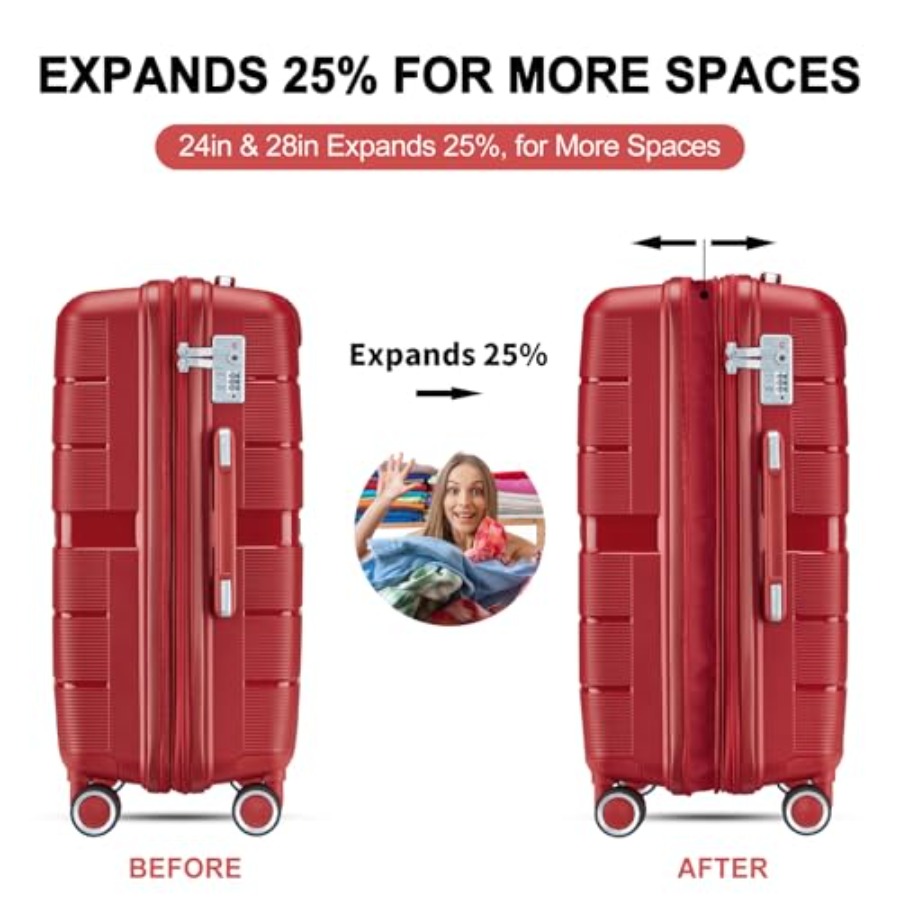 Juego de Maletas Expandibles d - Expandable Hard Shell Luggage Set reseña y precio