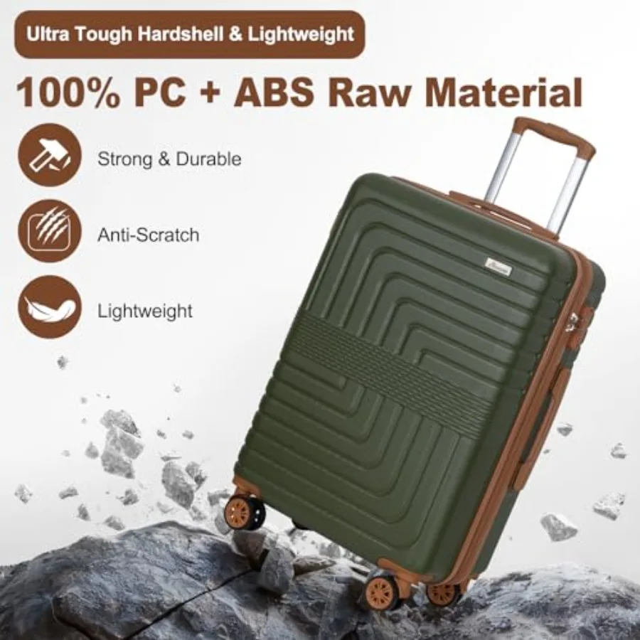 Juego de maletas expandibles d - Expandable Hard Shell Luggage Set reseña y precio