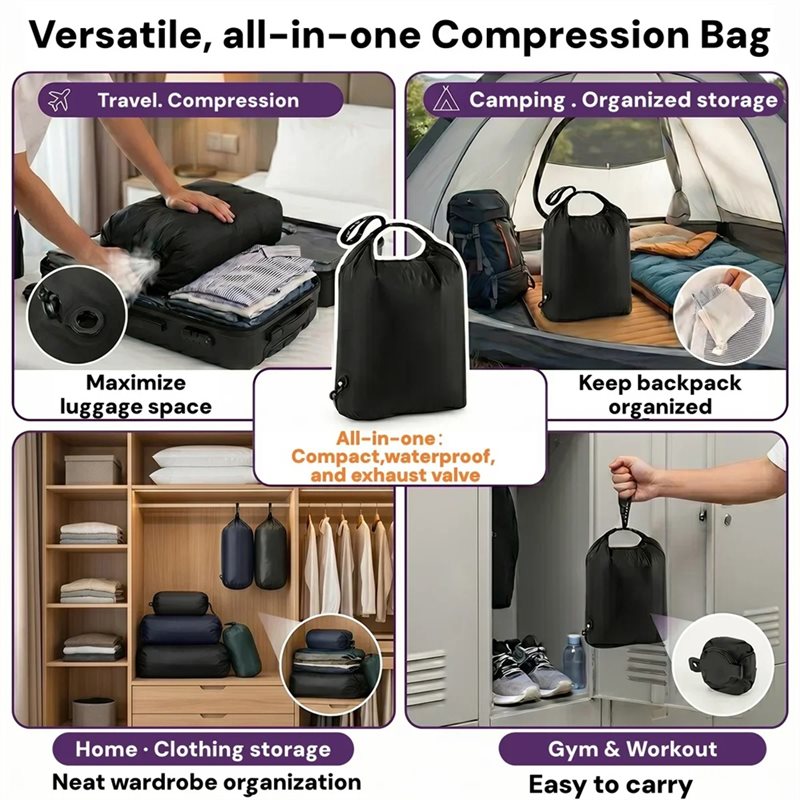 A25F-Reusables Organizador de  - Foldable Rolling Luggage Bag reseña y precio