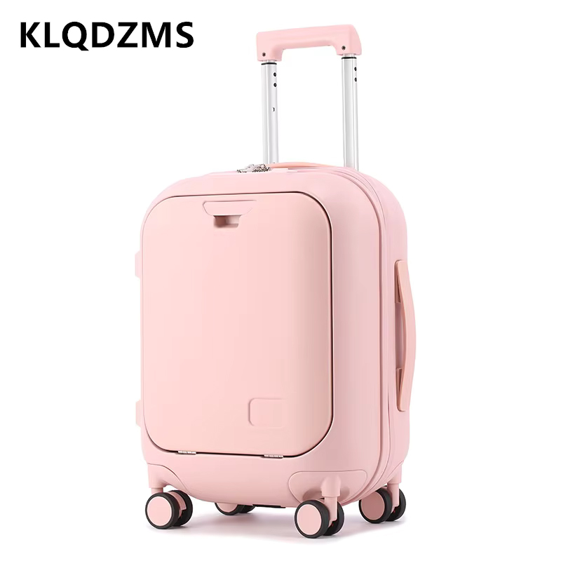 KLQDZMS Maleta de viaje de 18, - Front Opening Laptop Luggage 24 Inch reseña y precio