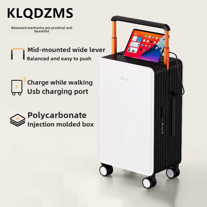 KLQDZMS equipaje ABS + caja de - Spinner Wheel Rolling Suitcase 20 Inch reseña y precio