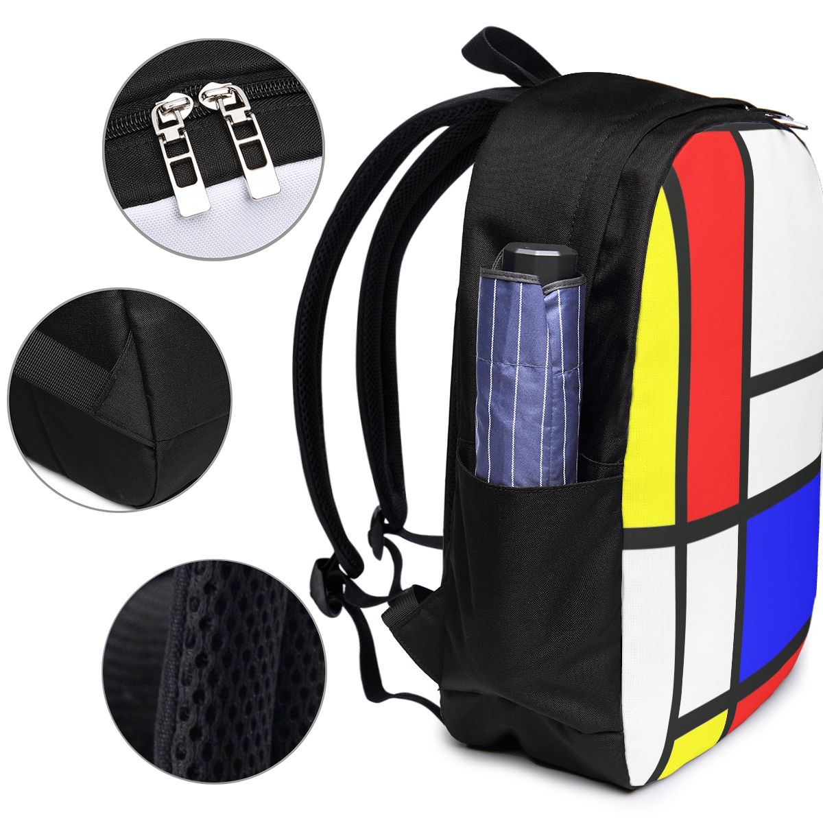 Mochila Piet Mondrian Composit - Backpacks reseña y precio