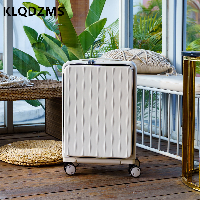 KLQDZMS equipaje de viaje aper - Front Opening Laptop Luggage 24 Inch reseña y precio