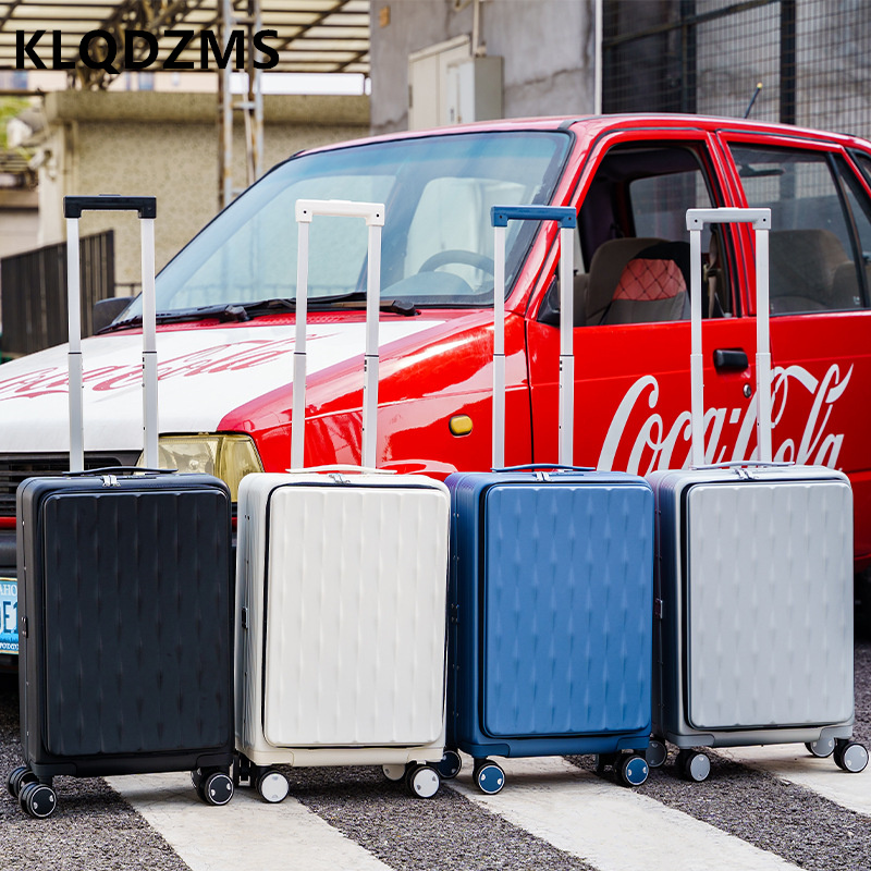 KLQDZMS equipaje de viaje aper - Front Opening Laptop Luggage 24 Inch reseña y precio