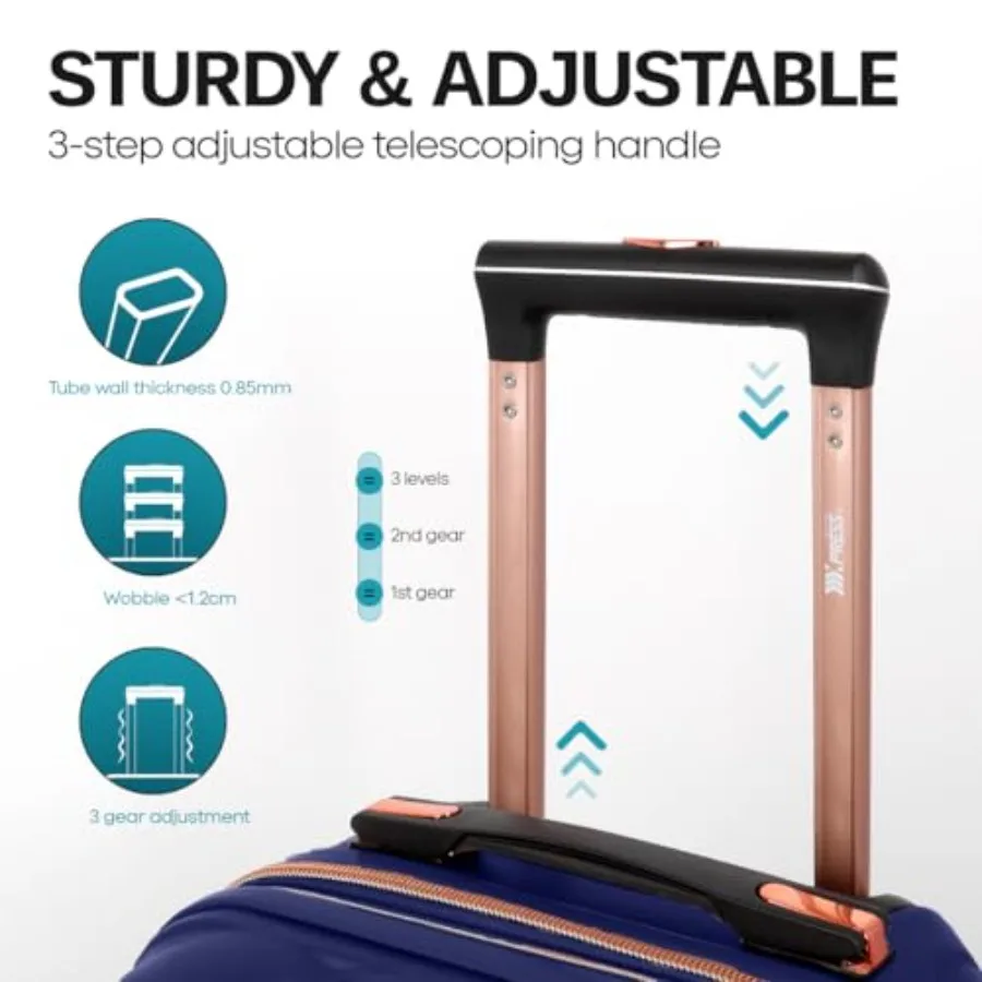 Juego de 2 maletas de mano de  - Expandable Hard Shell Luggage Set reseña y precio