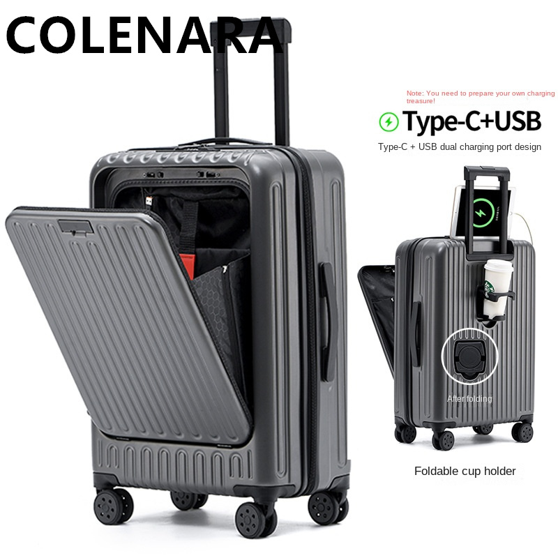 COLENARA Maleta de Cabina Mult - Front Opening Laptop Luggage 24 Inch reseña y precio