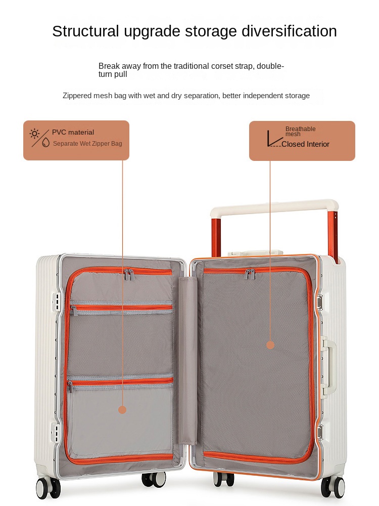 Nueva maleta con asa ancha con - Spinner Wheel Rolling Suitcase 20 Inch reseña y precio