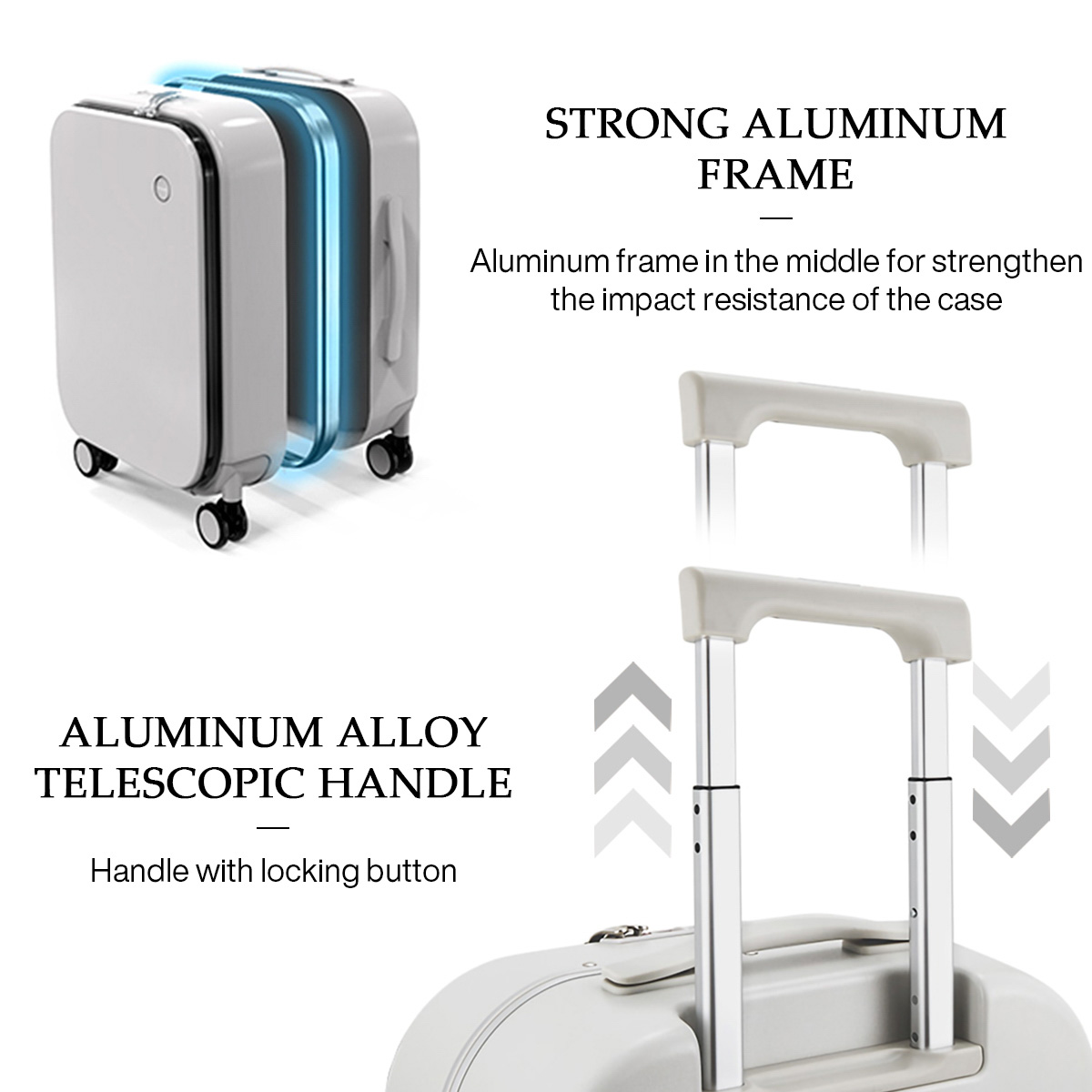 Mixi-maleta con marco de alumi - Aluminum Frame Carry On Luggage reseña y precio