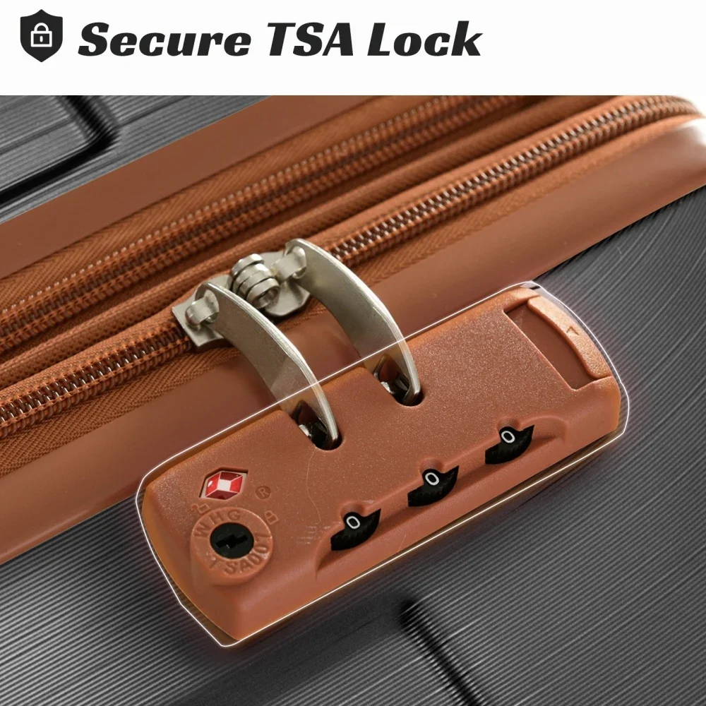 Juego de maletas de 3 piezas,  - Expandable Hard Shell Luggage Set reseña y precio