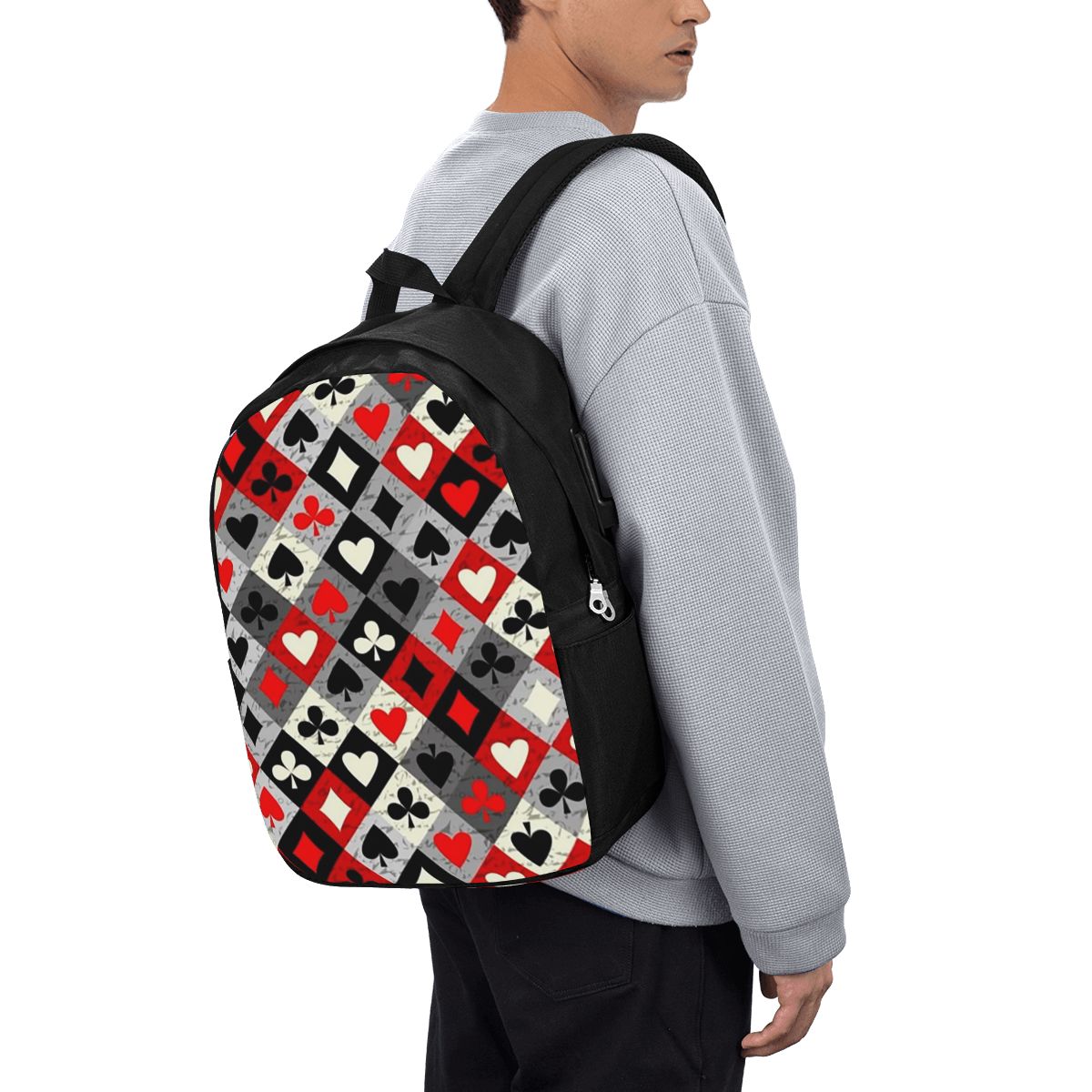 Mochila con estampado de carta - Backpacks reseña y precio
