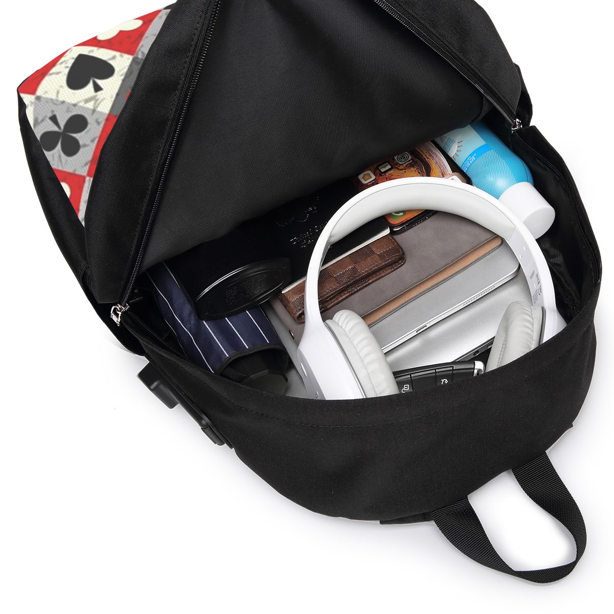 Mochila con estampado de carta - Backpacks reseña y precio