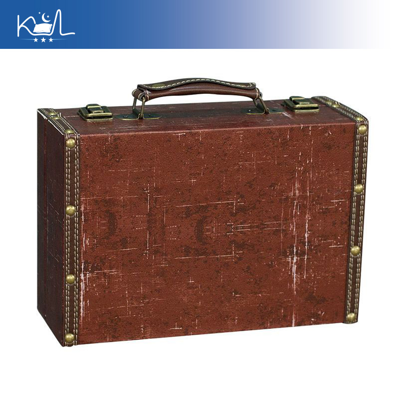 Maleta Decorativa Roja Vintage - Retro Vintage Trunk Suitcase reseña y precio