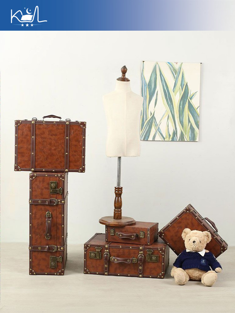 Maleta Decorativa Marrón Vinta - Retro Vintage Trunk Suitcase reseña y precio