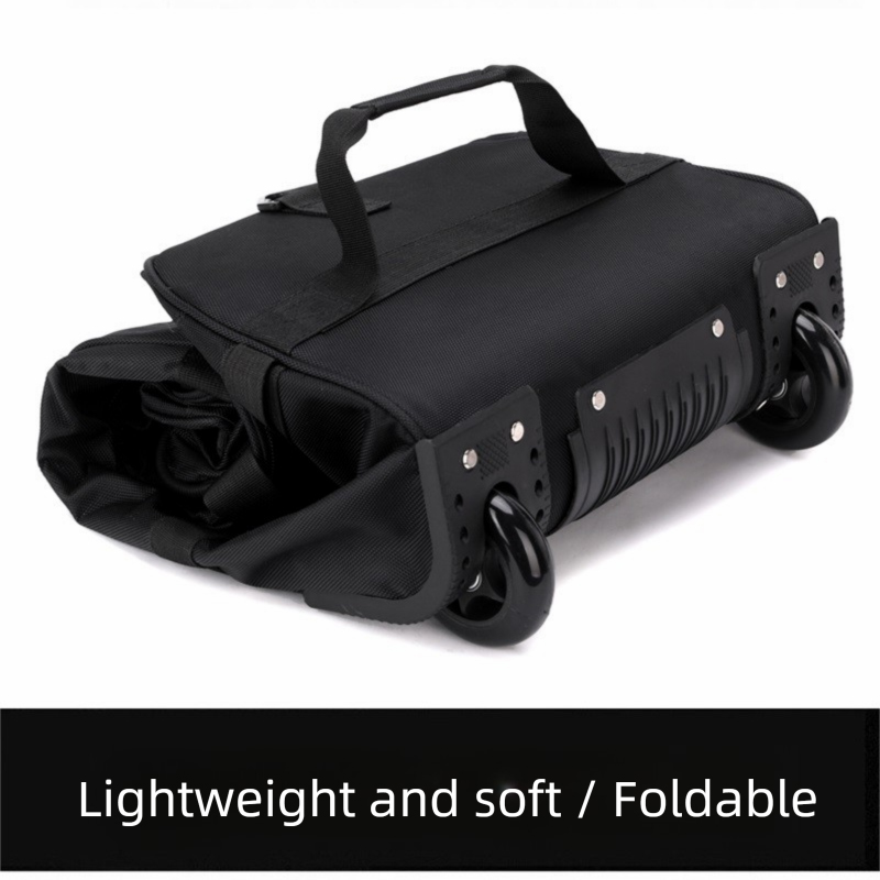 Bolsa de lona con ruedas de al - Foldable Rolling Luggage Bag reseña y precio