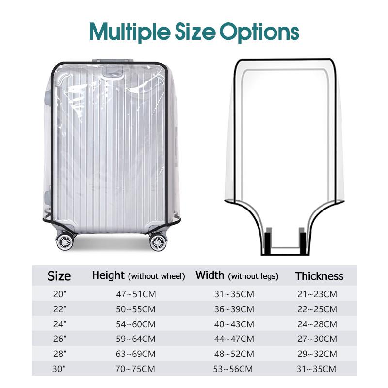 Protector de equipaje transpar - Waterproof Suitcase Cover Protector reseña y precio