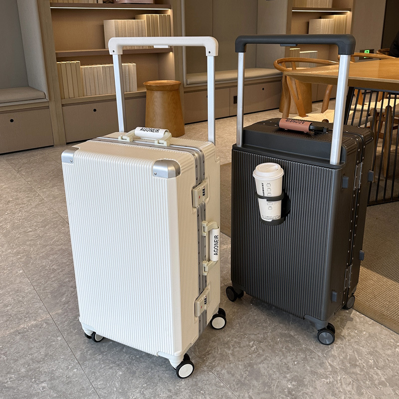 Maleta de viaje con asa ancha  - Aluminum Frame Carry On Luggage reseña y precio