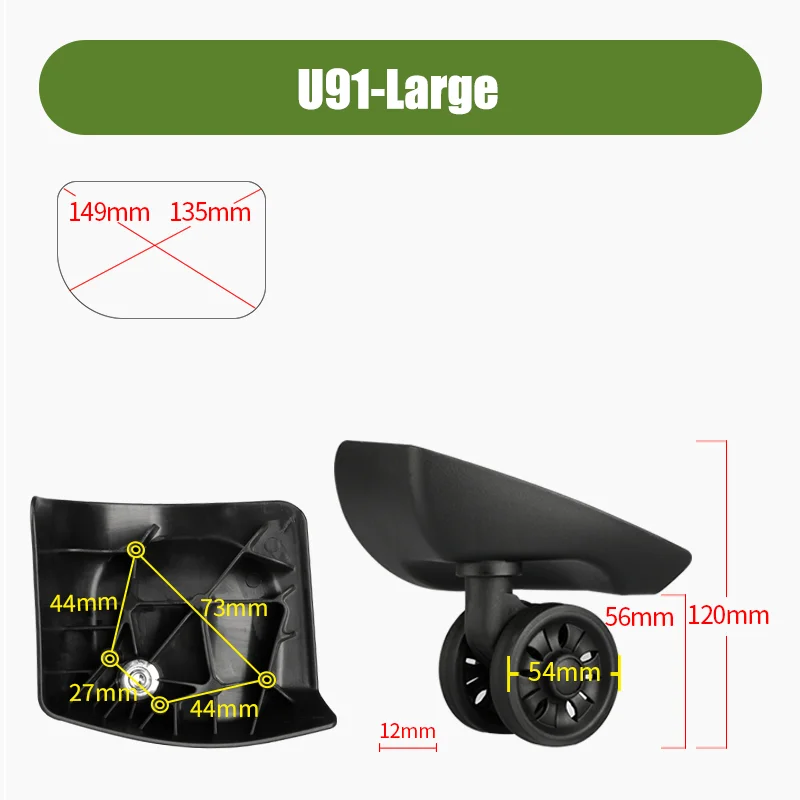 Para Samsontie U91 Series Kit  - Silent Replacement Luggage Wheels reseña y precio