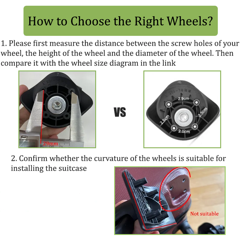 Para Samsontie U91 Series Kit  - Silent Replacement Luggage Wheels reseña y precio