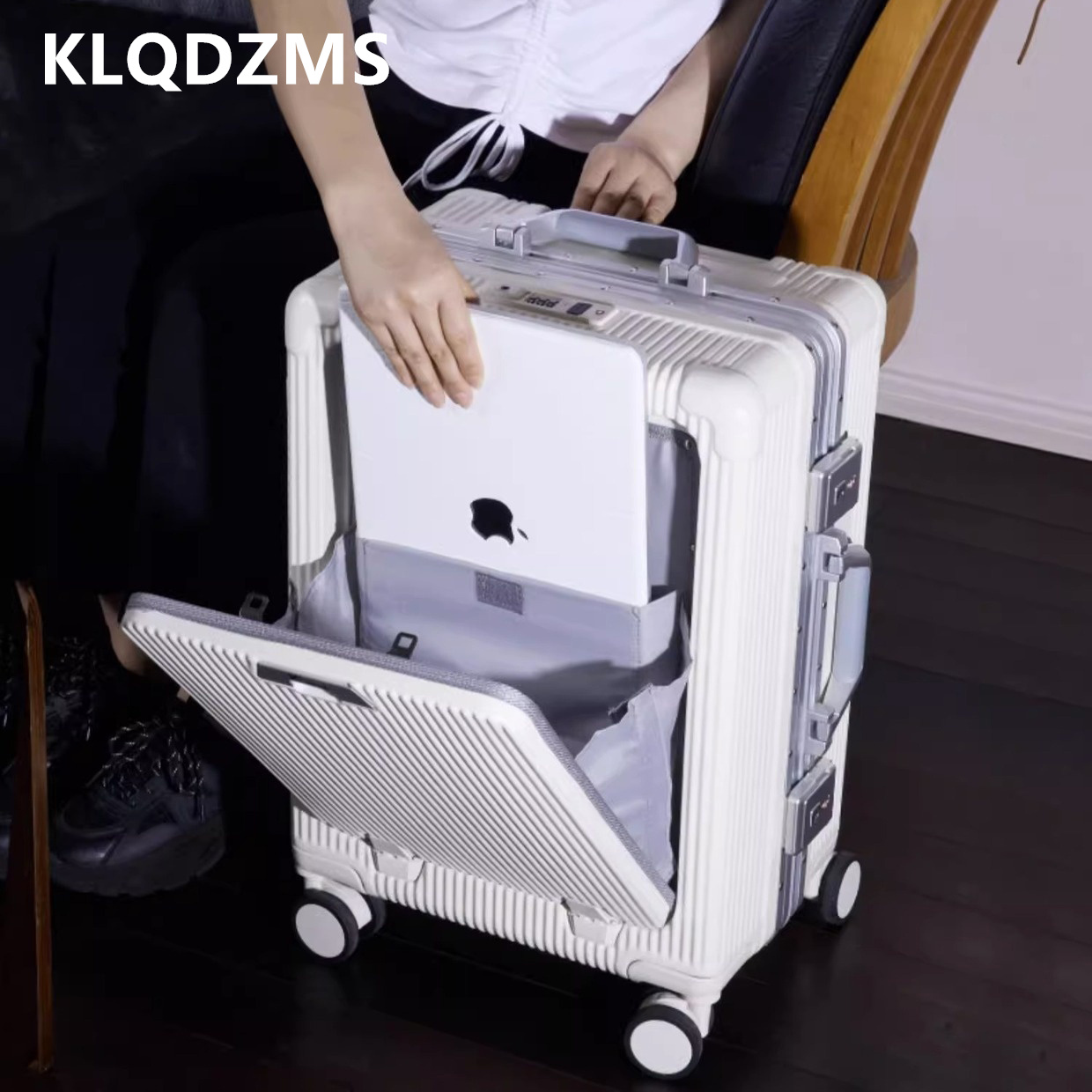 KLQDZMS Maleta de Viaje con Ma - Front Opening Laptop Luggage 24 Inch reseña y precio
