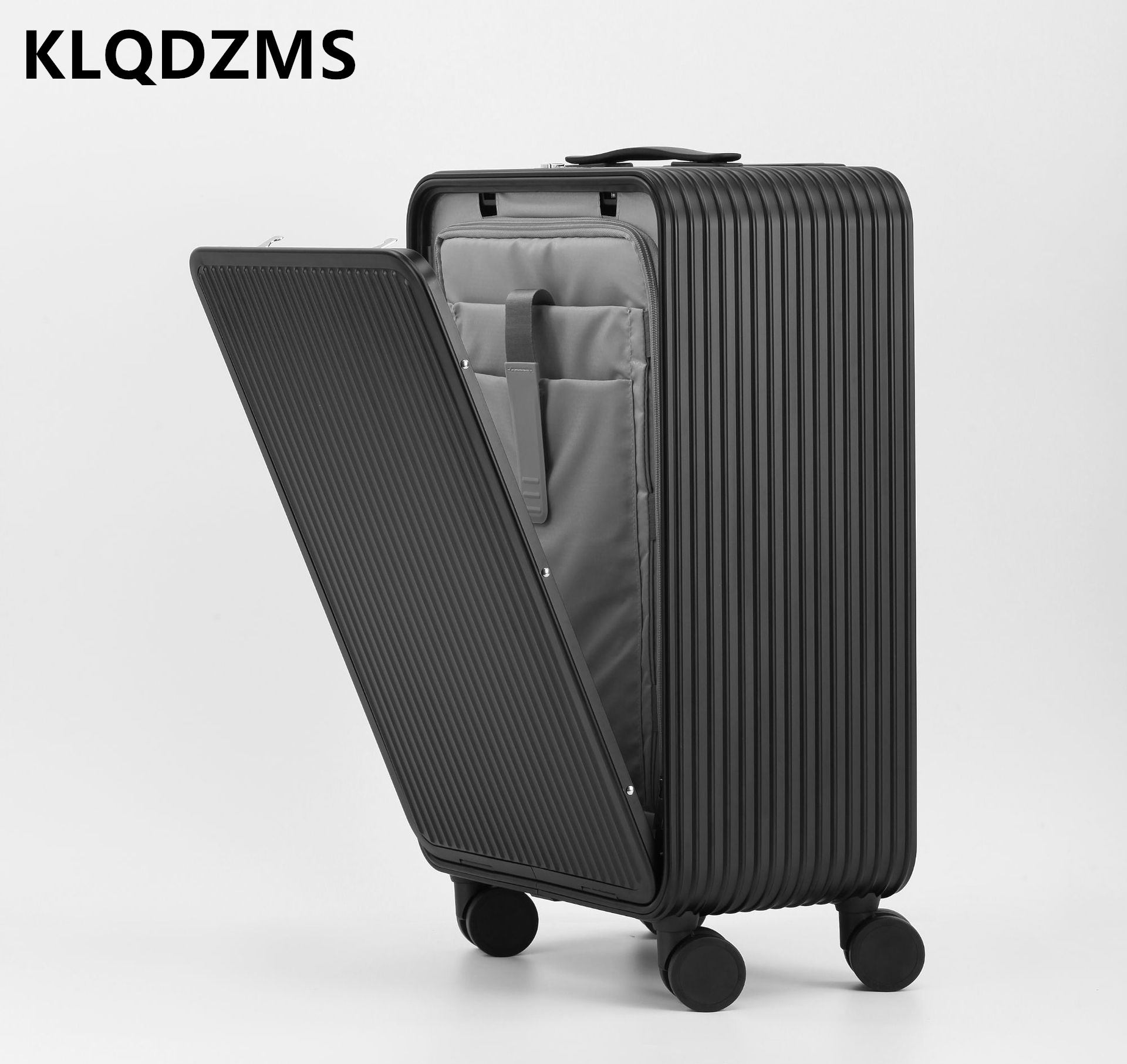 KLQDZMS equipaje totalmente de - Front Opening Laptop Luggage 24 Inch reseña y precio