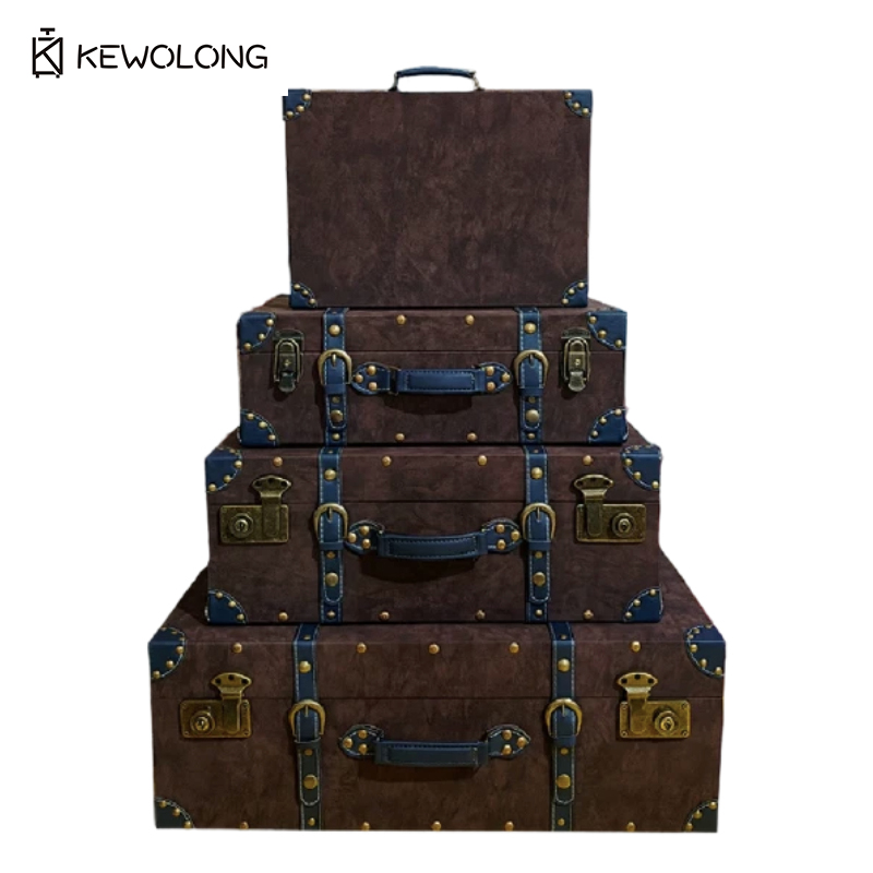 Maleta de cuero vintage para a - Retro Vintage Trunk Suitcase reseña y precio