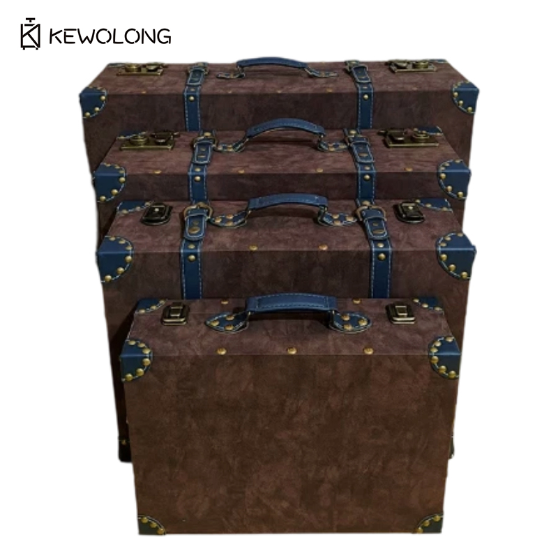 Maleta de cuero vintage para a - Retro Vintage Trunk Suitcase reseña y precio