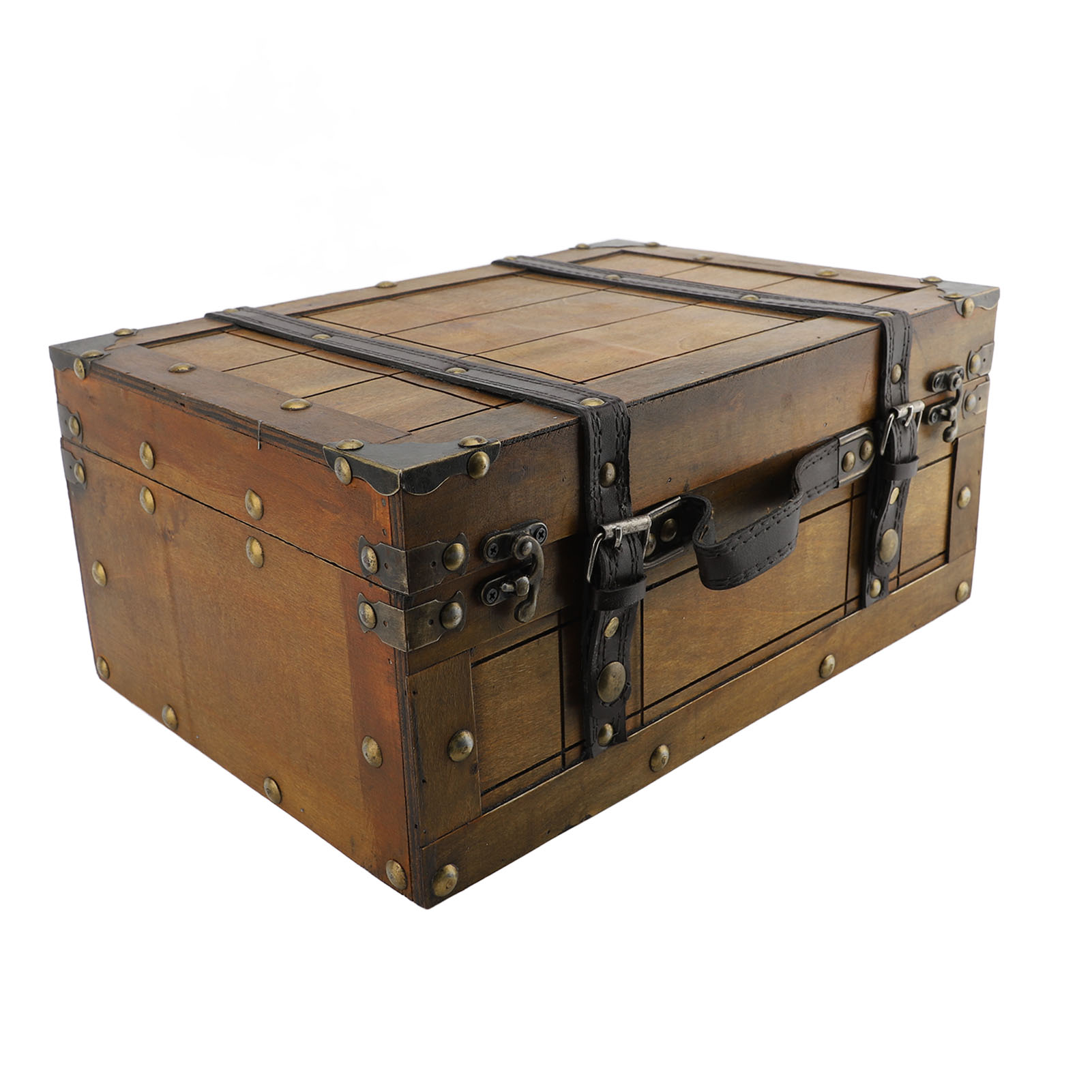 Maleta Retro de madera sintéti - Retro Vintage Trunk Suitcase reseña y precio