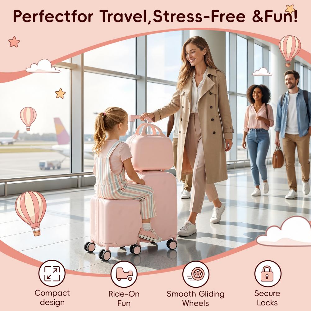 Divertido scooter de 20 pulgad - Kids Ride On Suitcase Scooter reseña y precio