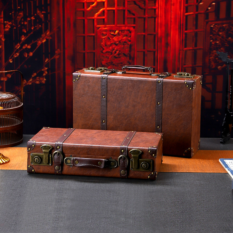 Maleta de madera vintage Caja  - Retro Vintage Trunk Suitcase reseña y precio