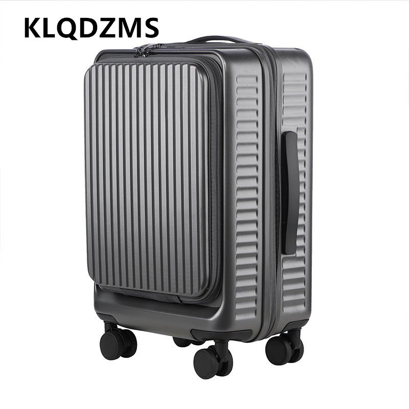 KLQDZMS Maleta con ruedas de g - Front Opening Laptop Luggage 24 Inch reseña y precio