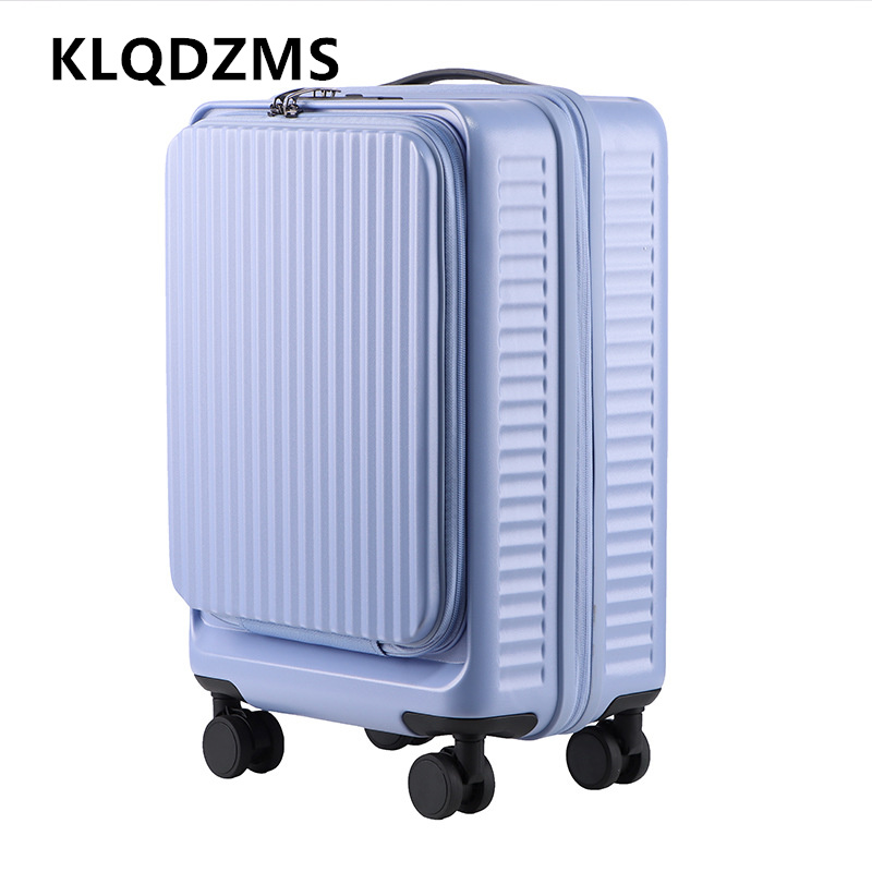 KLQDZMS Maleta con ruedas de g - Front Opening Laptop Luggage 24 Inch reseña y precio