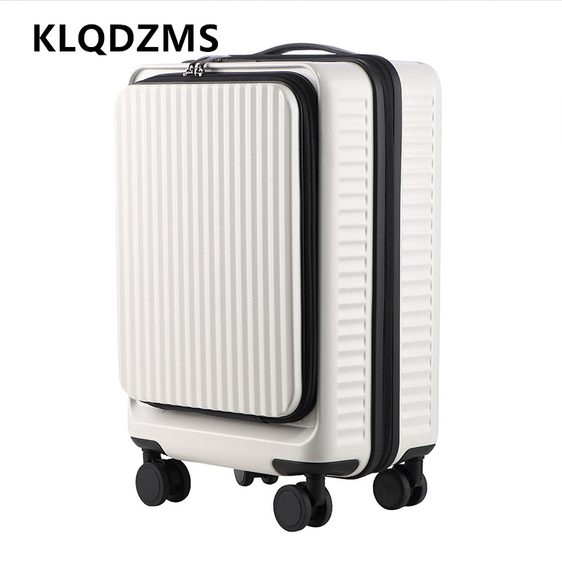 KLQDZMS Maleta con ruedas de g - Front Opening Laptop Luggage 24 Inch reseña y precio